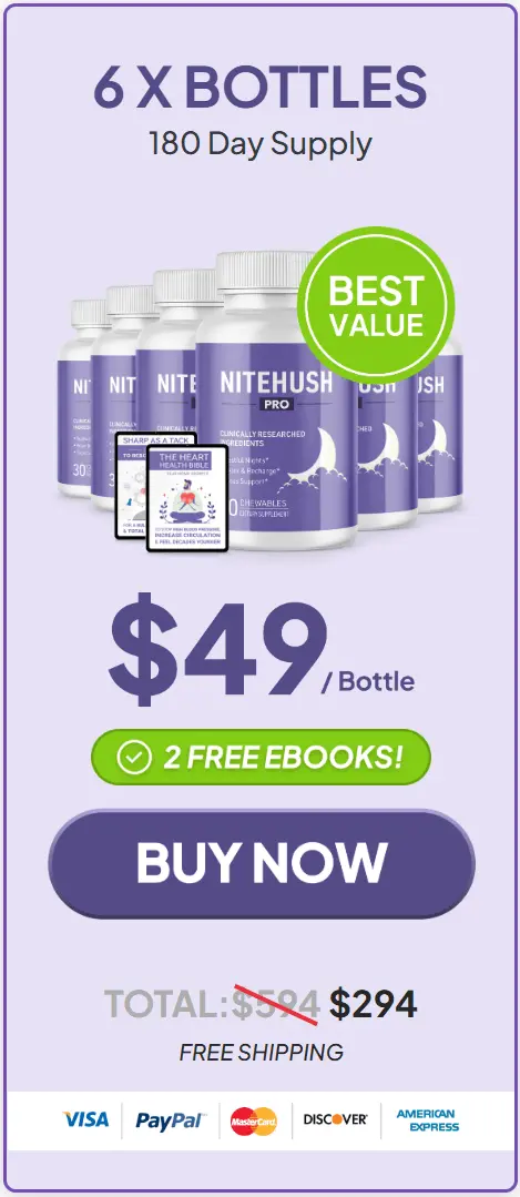 NiteHush Pro buy 6 bottle